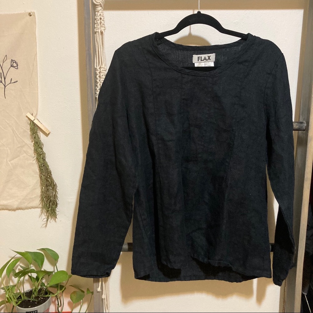flax 100% linen top